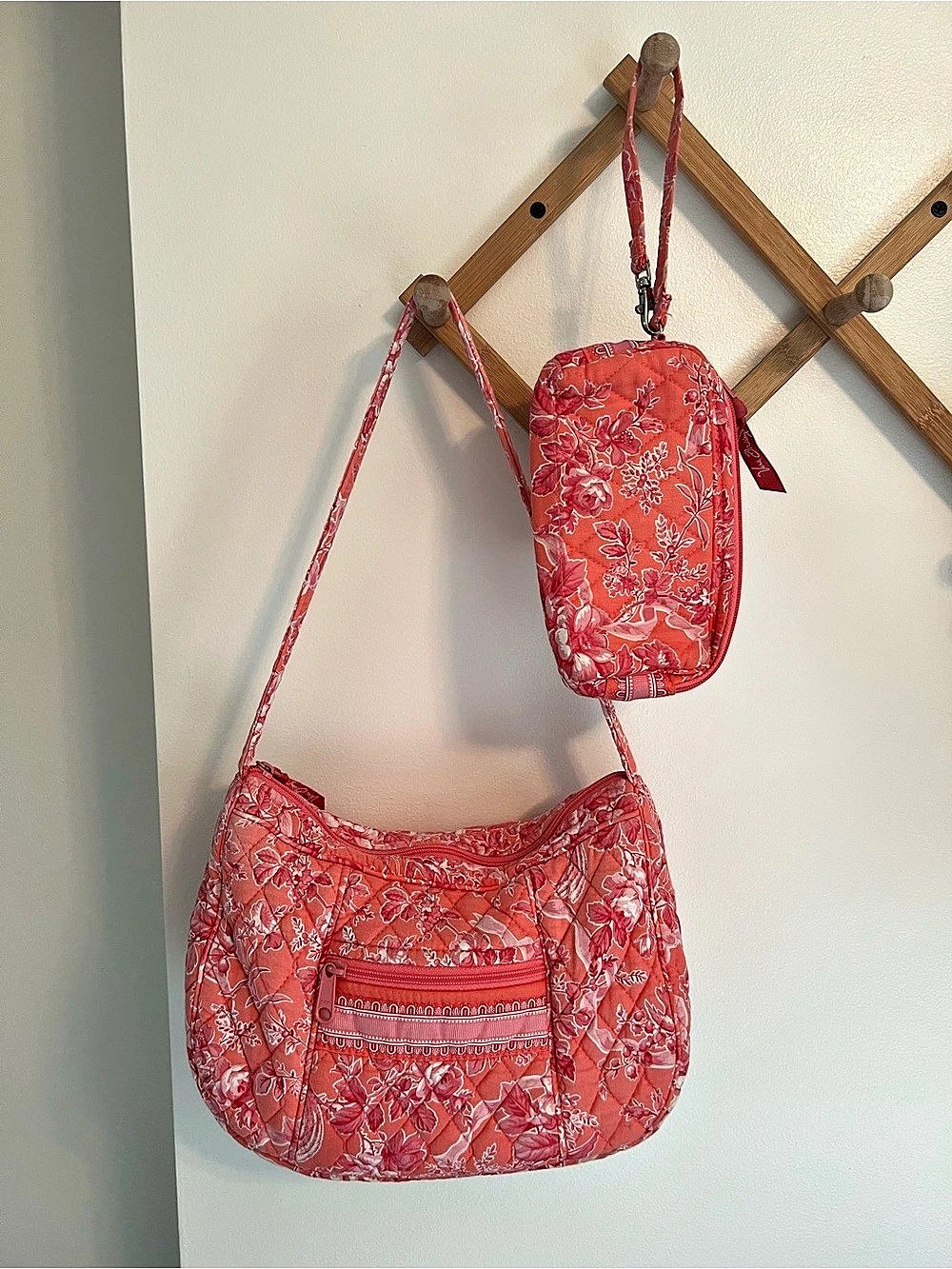 Vera Bradley Hope Toile Hobo Bag & Wristlet